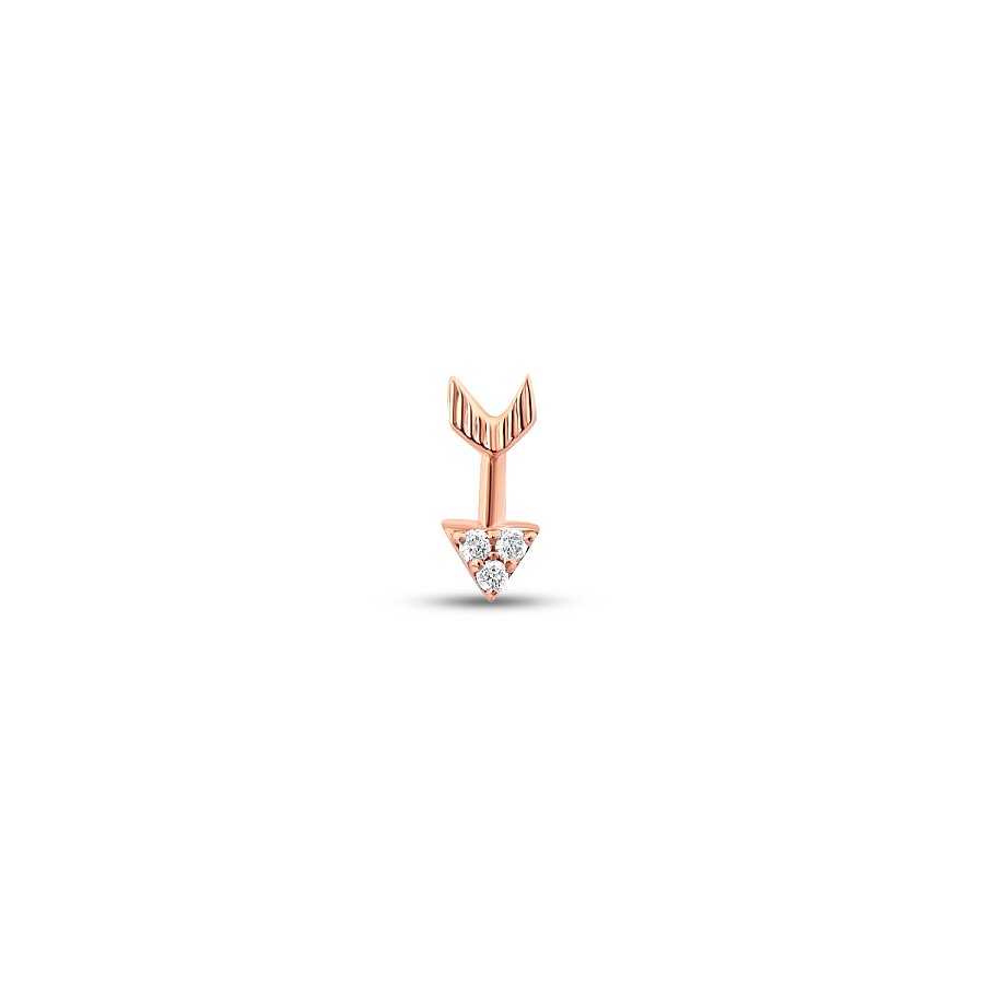 0.01 Karat Pırlanta Ok Tragus Piercing