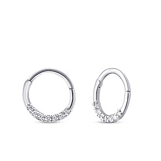 0.04 Karat Pırlanta Taşlı Tragus Piercing - 2
