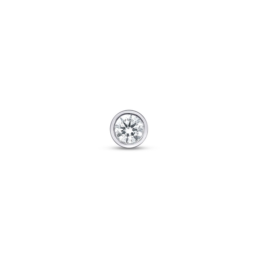 0.05 Karat Pırlanta Tektaş Tragus Piercing