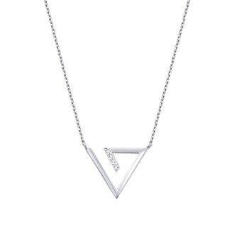 0.05 Karat Pırlanta Trend Kolye - 1