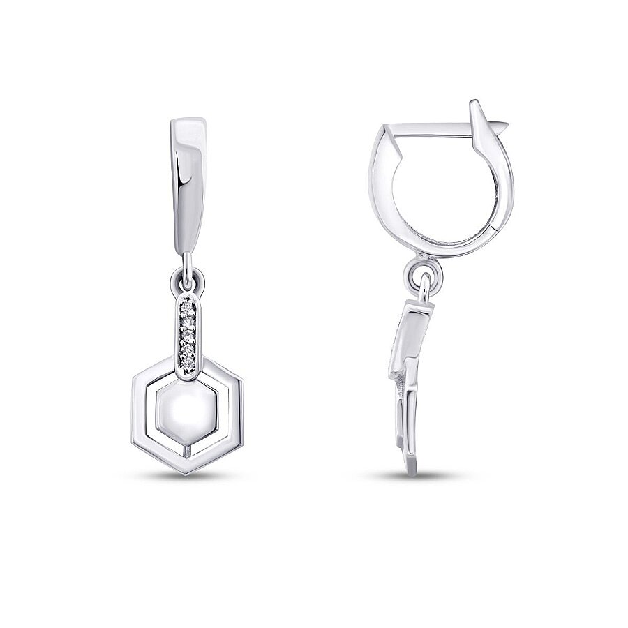 0.06 Karat Pırlanta Trend Küpe