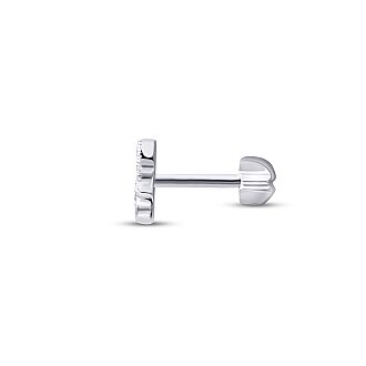 0.07 Karat Pırlanta Çiçek Tragus Piercing - 3