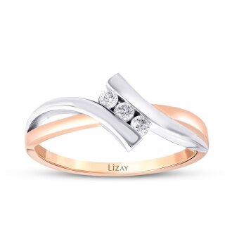 0.09 Karat Pırlanta Trend Yüzük - 1