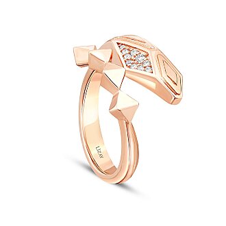 0.17 Karat Pırlanta Geometrik Trend Yüzük - 2
