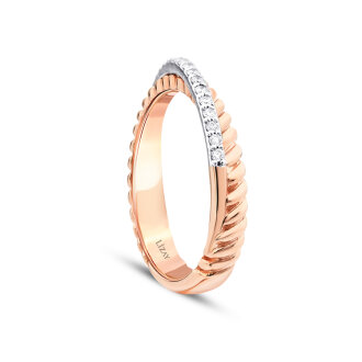 0.17 Karat Pırlanta İki Renkli Trend Yüzük - 2