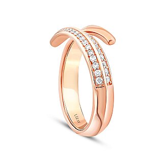 0.19 Karat Pırlanta Sarmal Trend Yüzük - 2