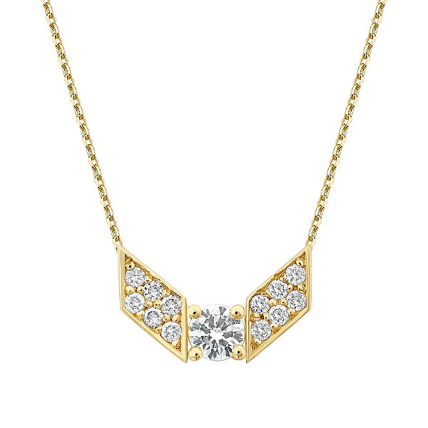 0.21 Karat Pırlanta Geometrik Trend Kolye - 2