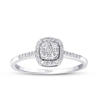 0.21 Karat Pırlanta Trend Yüzük - 1