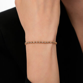 0.26 Karat Pırlanta Yuvarlak Taşlı Bileklik - 3