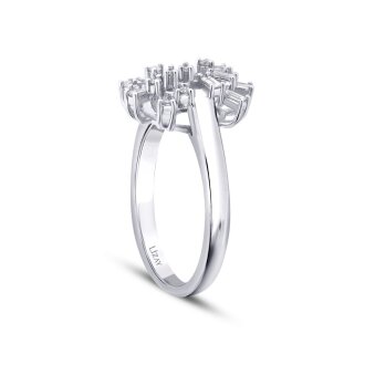 0.28 Karat Pırlanta Baget Trend Yüzük - 2