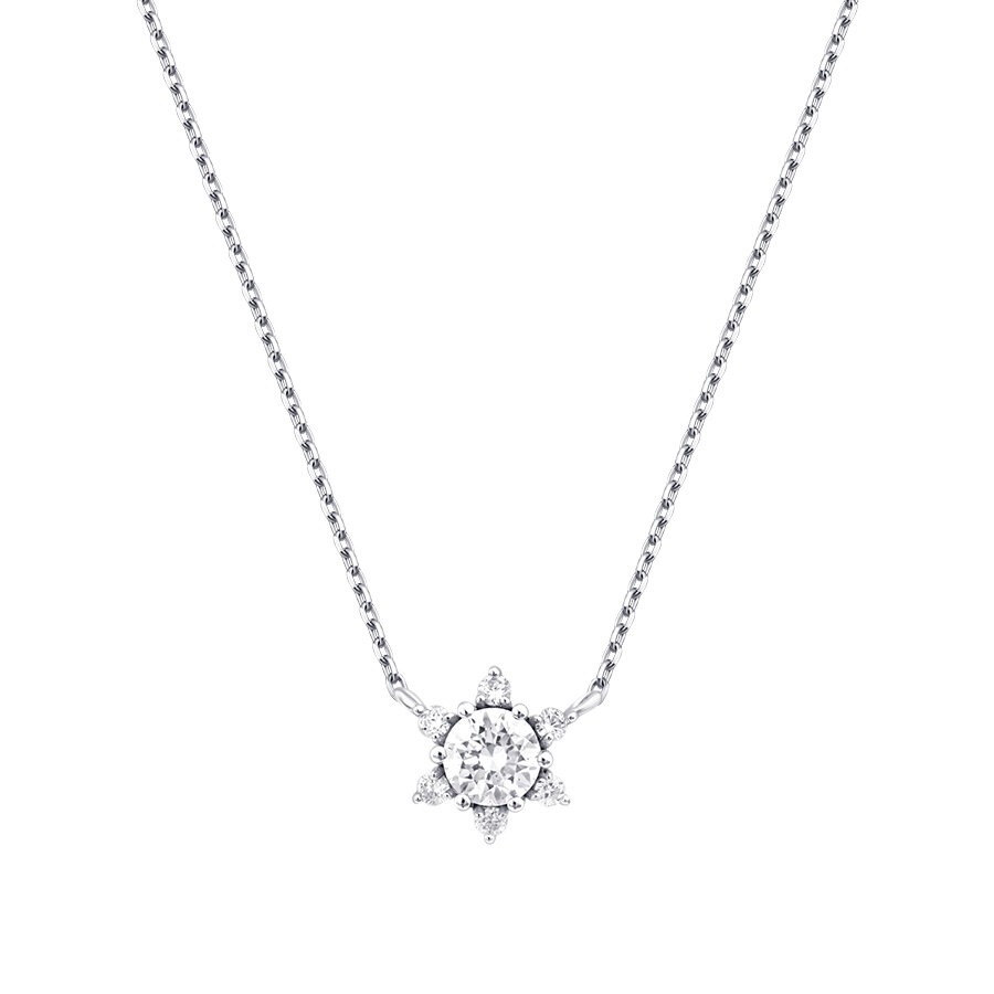 0.29 Karat Pırlanta Lotus Kolye
