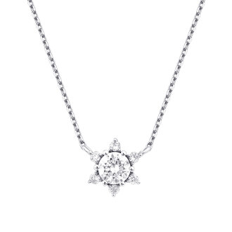 0.29 Karat Pırlanta Lotus Kolye - 2