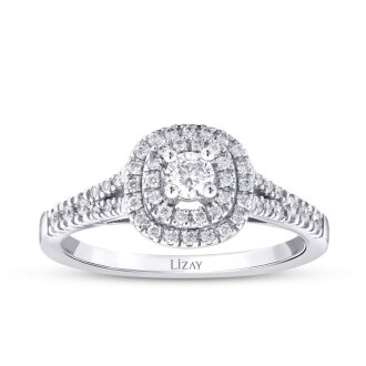 0.37 Karat Pırlanta Trend Yüzük - Lizay Pırlanta