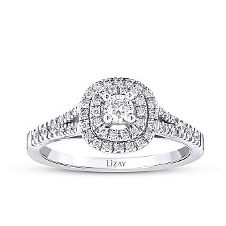 0.37 Karat Pırlanta Trend Yüzük - Lizay Pırlanta