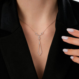 0.41 Karat Pırlanta Trend Kolye - 3