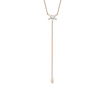 0.45 Karat Pırlanta Sarkan Detaylı Trend Kolye - 2