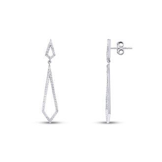 0.48 Karat Pırlanta Trend Küpe - 1