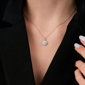 0.53 Karat Pırlanta Trend Kolye - 3