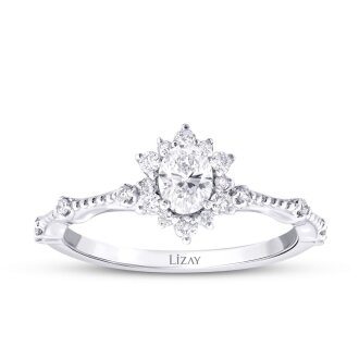 0.54 Karat Pırlanta Trend Yüzük - Lizay Pırlanta