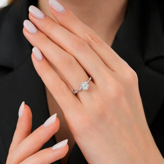 0.54 Karat Pırlanta Trend Yüzük - 3