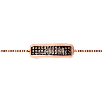 0.63 Karat Pırlanta Plaka Bileklik - 2