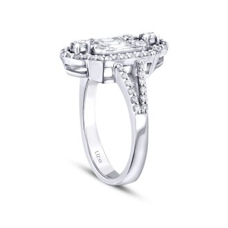 0.80 Karat Pırlanta Trend Baget Yüzük - 2