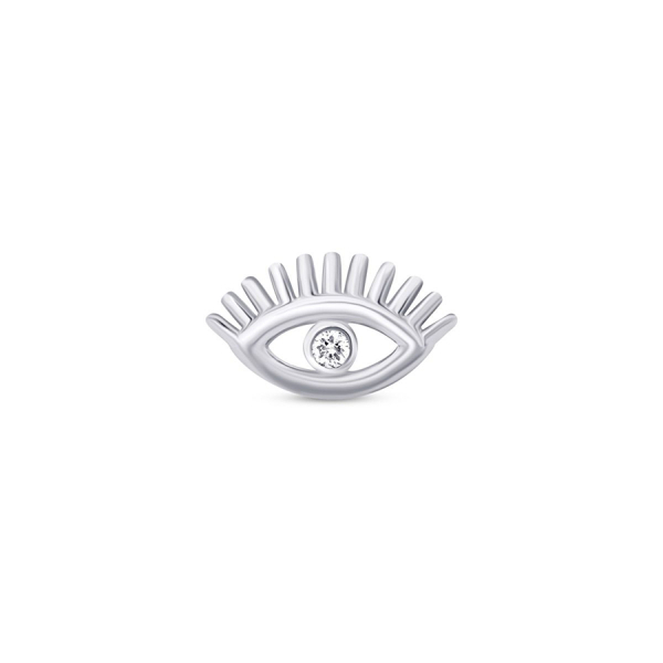 0.01 Karat Pırlanta Göz Tragus Piercing - 1