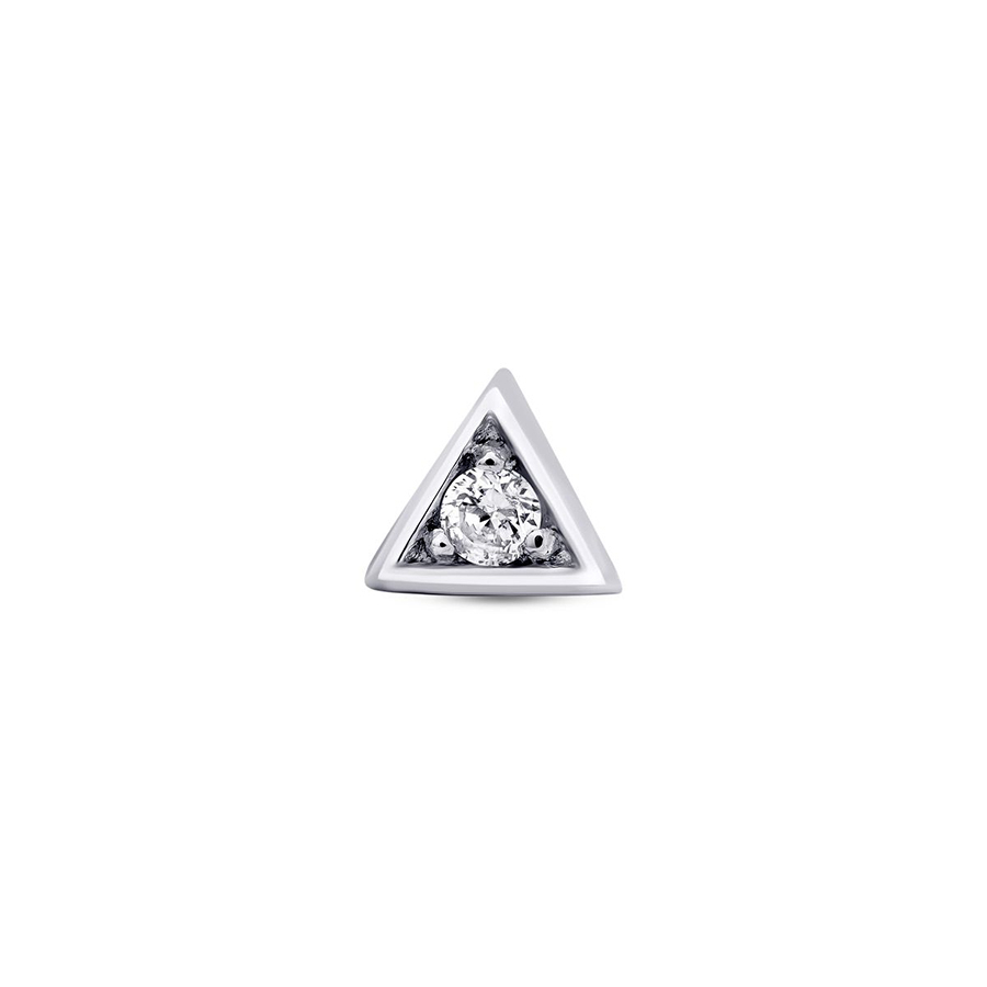 0.01 Karat Pırlanta Üçgen Tragus Piercing