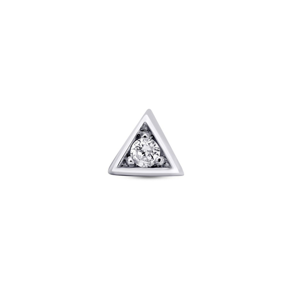 0.01 Karat Pırlanta Üçgen Tragus Piercing - 1
