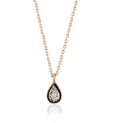0.02 Carat Diamond Drop Trend Necklace 