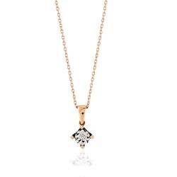 0.02 Carat Diamond Solitaire Necklace 