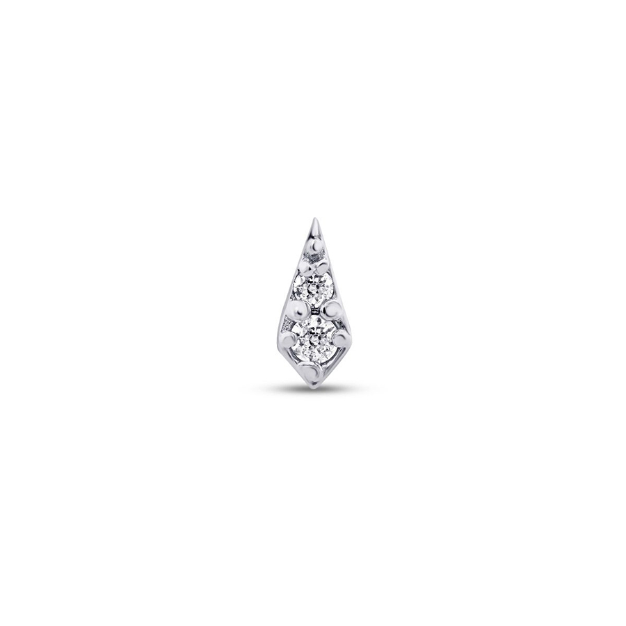 0.02 Karat Pırlanta Prizma Tragus Piercing