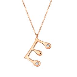 0.04 Karat Pırlanta E Harf Kolye - 2