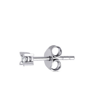 0.05 Karat Pırlanta Erkek Küpe - 2