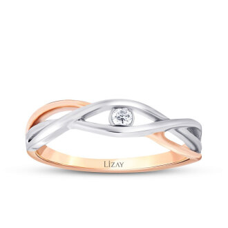 0.05 Karat Pırlanta Trend Yüzük - 1