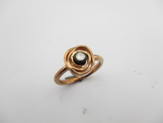 0,06 Karat Elmas Yüzük W 8 Ayar - Lizay Pırlanta Çarşı Pazar