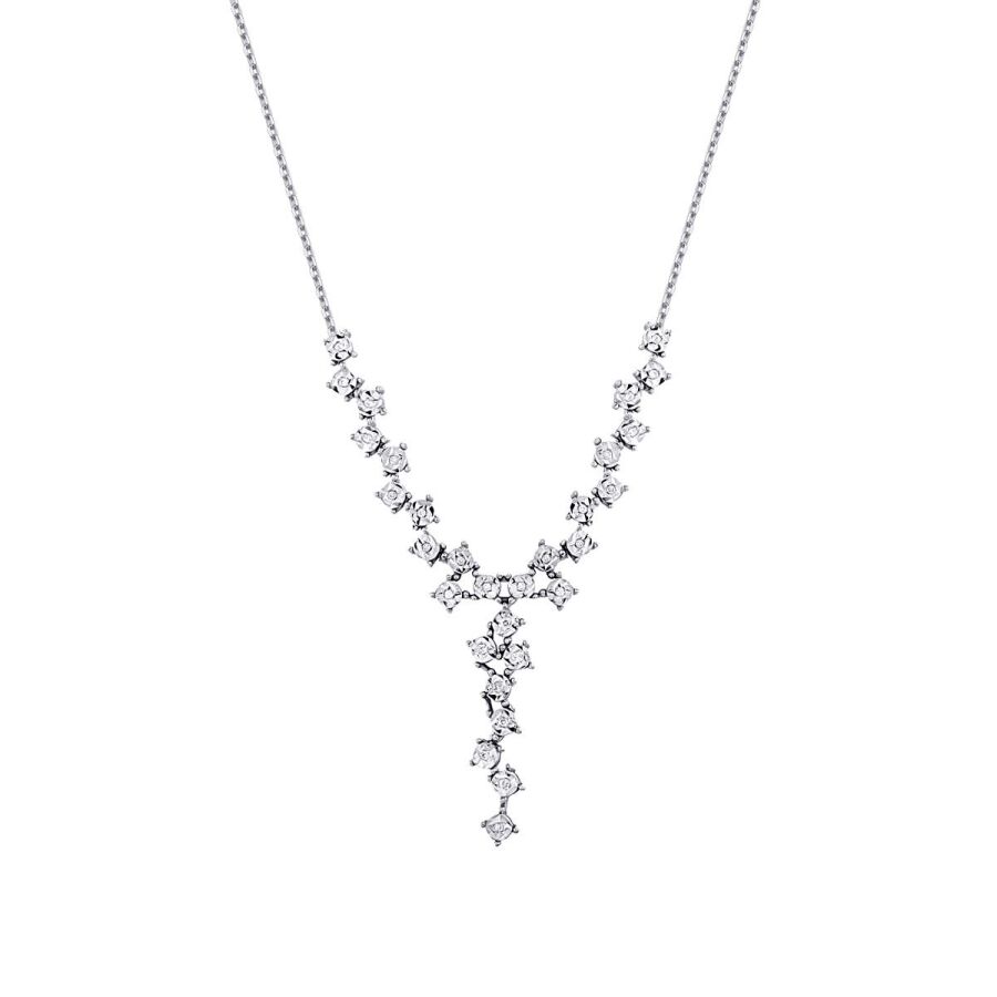 0.09 Karat Pırlanta Taşlı Modern Kolye