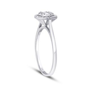 0.11 Karat Pırlanta Baget Yüzük - 2