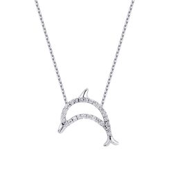 0.11 Karat Pırlanta Yunus Kolye - 2