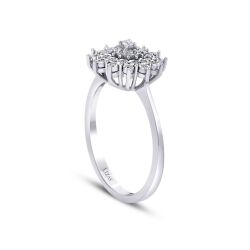 0.13 Karat Pırlanta Taşlı Modern Yüzük - 2