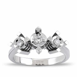 0.14 Carat Diamond Tria Ring 