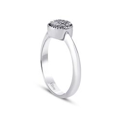 0.14 Karat Pırlanta Yuvarlak Taşlı Yüzük - 2