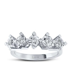 0.15 Carat Diamond Five Stone Ring 