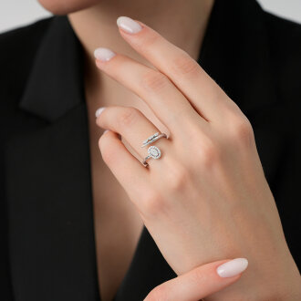 0.16 Karat Pırlanta Trend Yüzük - 3