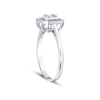 0.18 Karat Pırlanta Baget Yüzük - 2