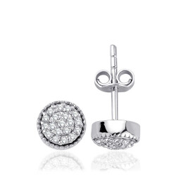 0.19 Carat Diamond Earrings 