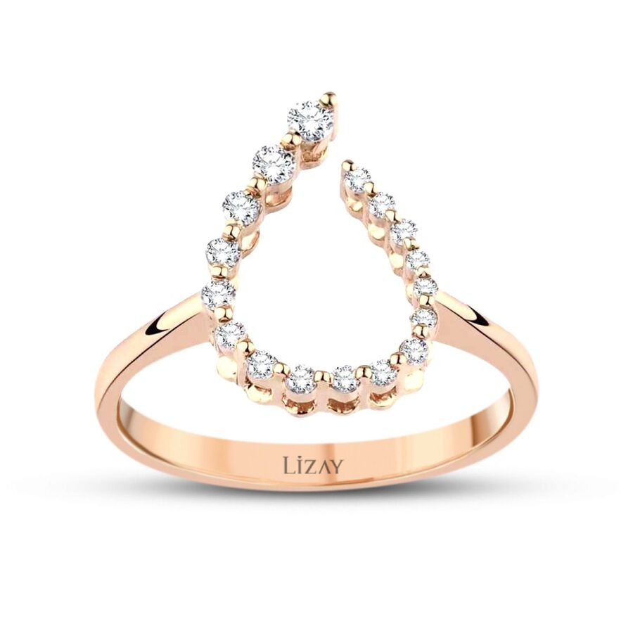 0.19 Karat Pırlanta Trend Rose Yüzük