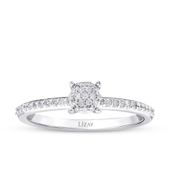 0.19 Karat Pırlanta Trend Tektaş Yüzük 