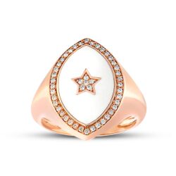 0.19 Karat Pırlanta Yıldız Trend Yüzük - 1