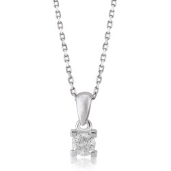 0.20 Carat Diamond Solitaire Necklace 